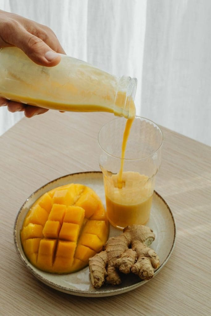 Gut healthy mango kefir smoothie, with the best kefir brands